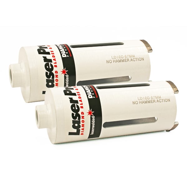 Laserpro LD10 Laser Dry Core Bit - Cutting of Abrasive Bricks And Concrete