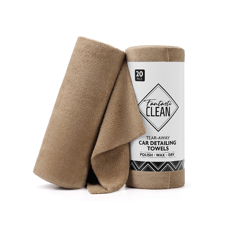 FantastiCLEAN - Coral Fleece Detailing Towels, Tear-away, 20 pcs/roll