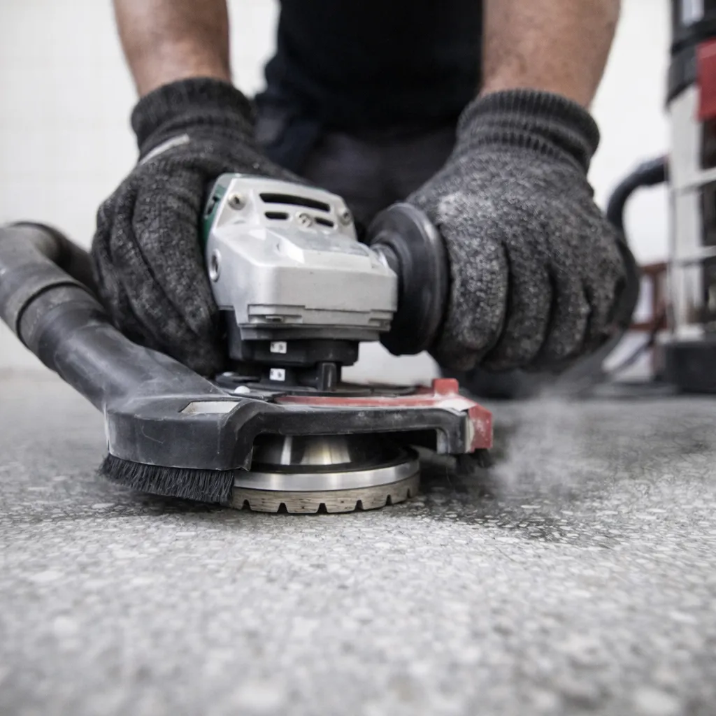 Someone Using Grinding Disk Grinding Discs & Consumables for Grinding Work Tasks